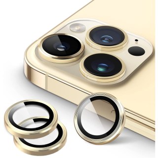 Szkło ochronne na obiektyw telefonu 3mk Lens Protection Pro do Apple iPhone 14 Pro / 14 Pro Max Gold