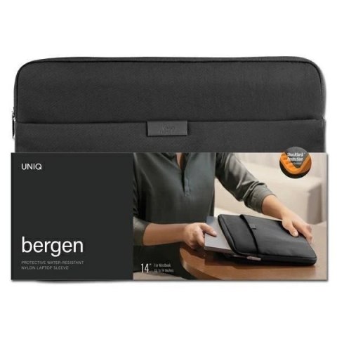 Etui na laptopa UNIQ Bergen Sleeve 14" czarny/midnight black