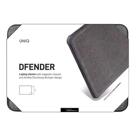 Etui na laptopa UNIQ Dfender Sleeve 13" szary/marl grey