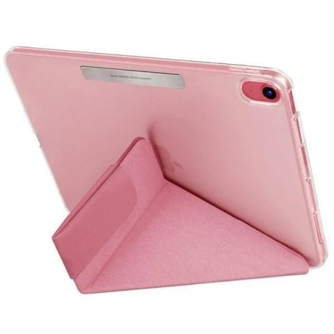 Etui na tablet UNIQ Camden do iPad 11 gen. (2025) / iPad 10 gen. (2022) różowy/rouge pink Antimicrobial