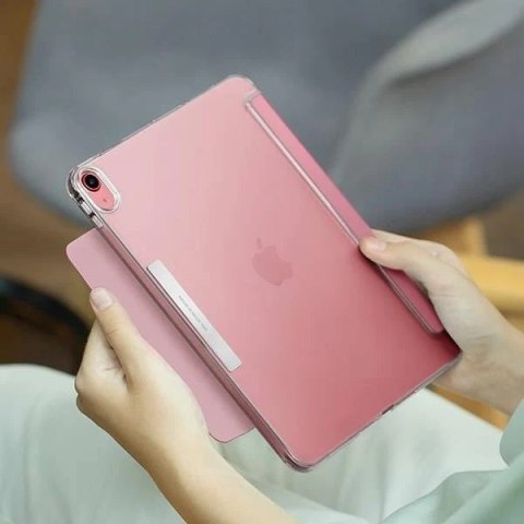 Etui na tablet UNIQ Camden do iPad 11 gen. (2025) / iPad 10 gen. (2022) różowy/rouge pink Antimicrobial