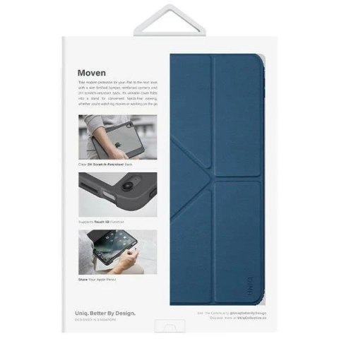 Etui na tablet UNIQ Moven do iPad 11 gen. (2025) / iPad 10 gen. (2022) niebieski/capri blu