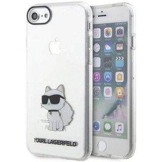 Etui na telefon Karl Lagerfeld do iPhone 7/8/SE 2020/2022 transparent hardcase Ikonik Choupette