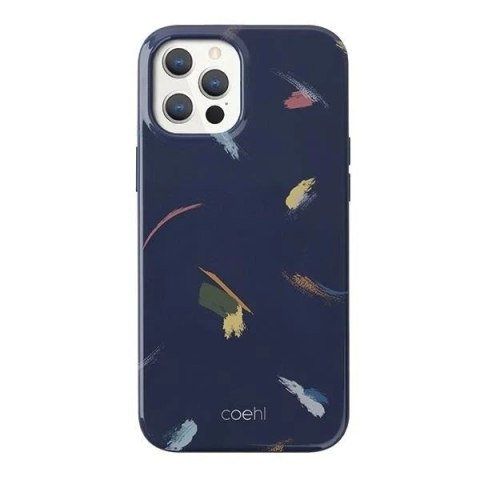 Etui na telefon UNIQ Coehl Reverie do iPhone 12 Pro Max 6,7" niebieski/prussian blue