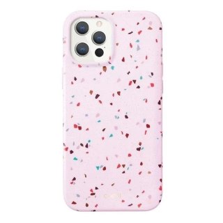 Etui na telefon UNIQ Coehl Terrazzo do iPhone 12 Pro Max 6,7" różowy/blush pink