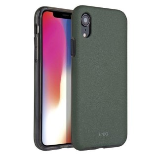 Etui na telefon UNIQ Lithos do iPhone Xr oliwkowy /olive