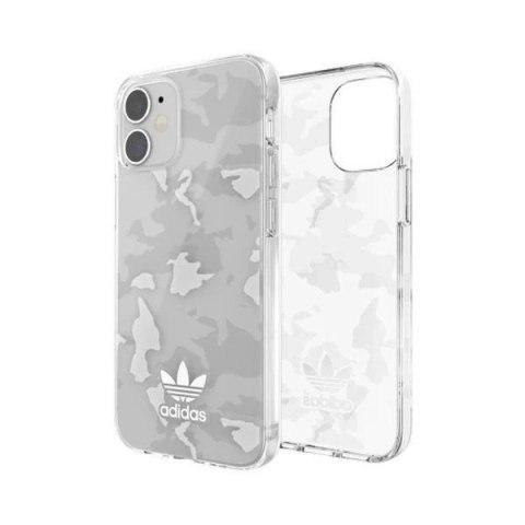 Etui ochronne Adidas OR SnapCase Camo do Apple iPhone 12 Mini przezroczysty/biały 43704