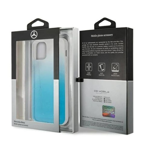 Etui ochronne Mercedes MEHCP12LCLGBL do Apple iPhone 12 Pro Max 6,7" niebieski/blue hardcase Transparent Line