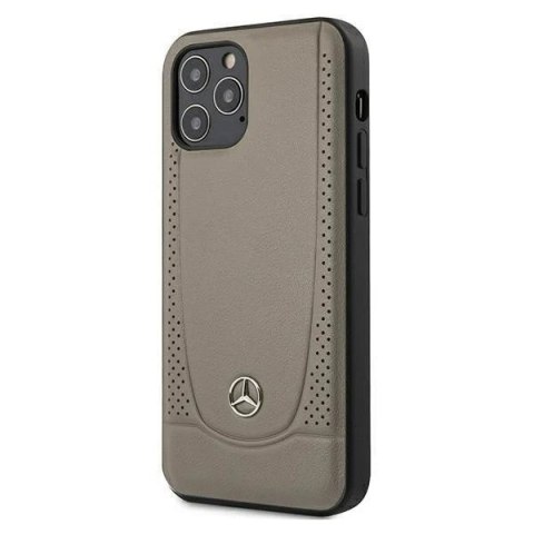 Etui ochronne Mercedes MEHCP12MARMBR do Apple iPhone 12 / 12 Pro 6,1" brązowy/brown hardcase Urban Line