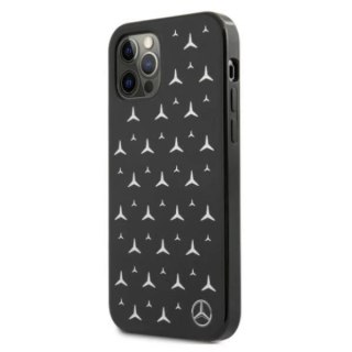 Etui ochronne Mercedes MEHCP12MESPBK do Apple iPhone 12 / 12 Pro 6,1" czarny/black hardcase Silver Stars Pattern