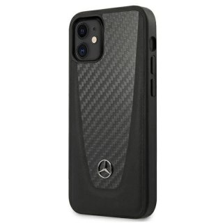 Etui ochronne Mercedes MEHCP12SACABK do Apple iPhone 12 Mini 5,4" czarny/black hardcase Carbon Dynamic Line
