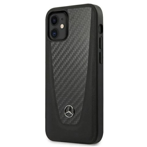 Etui ochronne Mercedes MEHCP12SACABK do Apple iPhone 12 Mini 5,4" czarny/black hardcase Carbon Dynamic Line