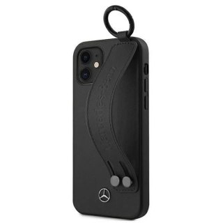 Etui ochronne Mercedes MEHCP12SLSSBK do Apple iPhone 12 Mini 5,4" czarny/black hardcase Strap Line