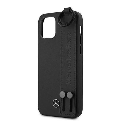 Etui ochronne Mercedes MEHCP12SLSSBK do Apple iPhone 12 Mini 5,4" czarny/black hardcase Strap Line