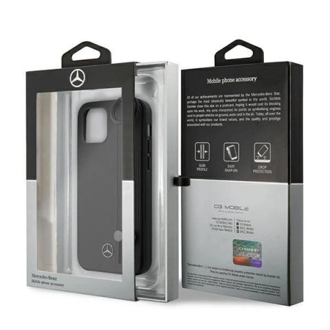 Etui ochronne Mercedes MEHCP12SLSSBK do Apple iPhone 12 Mini 5,4" czarny/black hardcase Strap Line
