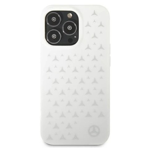 Etui ochronne Mercedes MEHCP13LESPWH do Apple iPhone 13 Pro / 13 6,1" biały/white hardcase Silver Stars Pattern