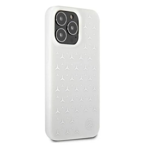 Etui ochronne Mercedes MEHCP13LESPWH do Apple iPhone 13 Pro / 13 6,1" biały/white hardcase Silver Stars Pattern