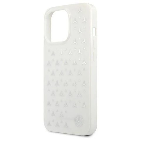 Etui ochronne Mercedes MEHCP13LESPWH do Apple iPhone 13 Pro / 13 6,1" biały/white hardcase Silver Stars Pattern