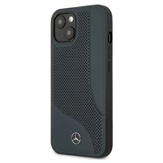 Etui ochronne Mercedes MEHCP13MCDONA do Apple iPhone 13 6,1" granatowy/navy hardcase Leather Perforated Area