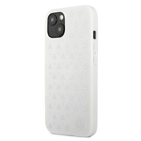 Etui ochronne Mercedes MEHCP13MESPWH do Apple iPhone 13 6,1" biały/white hardcase Silver Stars Pattern