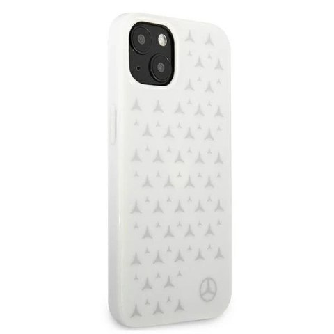 Etui ochronne Mercedes MEHCP13MESPWH do Apple iPhone 13 6,1" biały/white hardcase Silver Stars Pattern