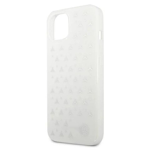 Etui ochronne Mercedes MEHCP13MESPWH do Apple iPhone 13 6,1" biały/white hardcase Silver Stars Pattern
