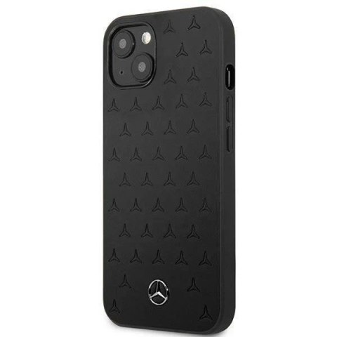 Etui ochronne Mercedes MEHCP13MPSQBK do Apple iPhone 13 6,1" czarny/black hardcase Leather Stars Pattern