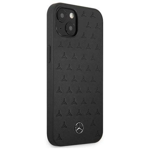Etui ochronne Mercedes MEHCP13MPSQBK do Apple iPhone 13 6,1" czarny/black hardcase Leather Stars Pattern
