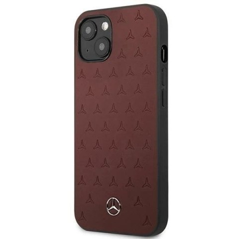 Etui ochronne Mercedes MEHCP13MPSQRE do Apple iPhone 13 6,1" czerwony/red hardcase Leather Stars Pattern