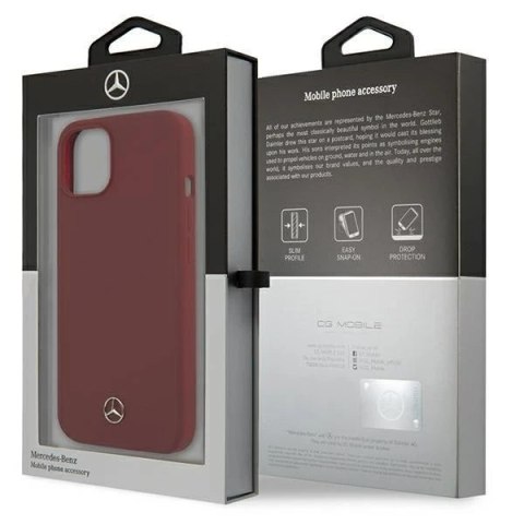 Etui ochronne Mercedes MEHCP13MSILRE do Apple iPhone 13 6,1" czerwony/red hardcase Silicone Line
