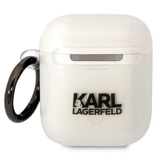 Etui ochronne na słuchawki Karl Lagerfeld do AirPods 1/2 cover transparent Karl`s Head