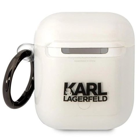 Etui ochronne na słuchawki Karl Lagerfeld do Airpods 1/2 cover transparent Ikonik Choupette