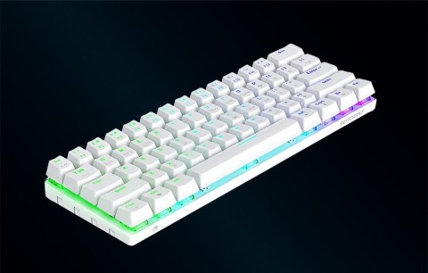 Bezprzewodowa klawiatura gamingowa, mechaniczna BlitzWolf BW-KB0, Red switch, RGB (biała)