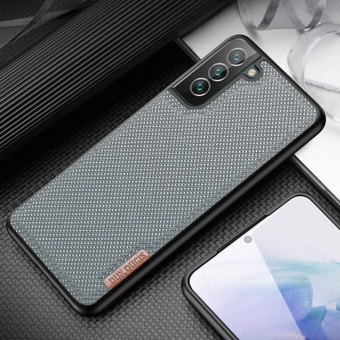 Dux Ducis Fino etui pokrowiec pokryty nylonowym materiałem Samsung Galaxy S22+ (S22 Plus) niebieski