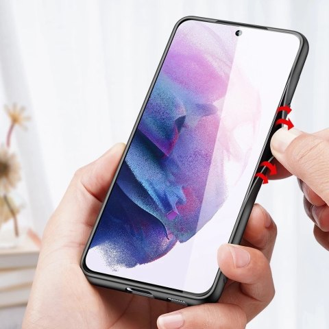 Dux Ducis Fino etui pokrowiec pokryty nylonowym materiałem Samsung Galaxy S22 niebieski