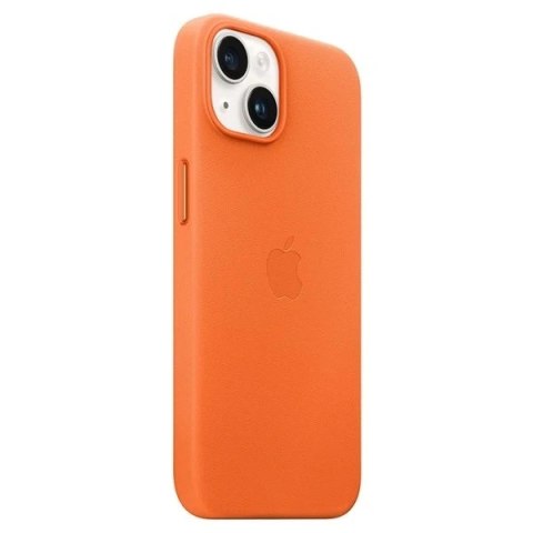 Etui Apple MPPF3ZM/A do iPhone 14 Plus 6,7" pomarańczowy/orange Leather Case MagSafe
