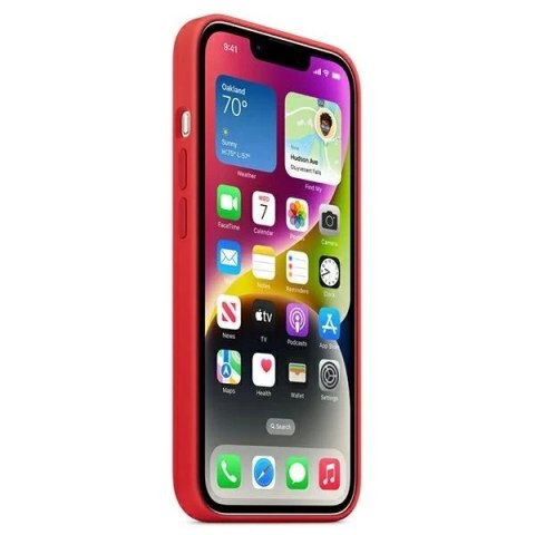 Etui Apple MPT63ZM/A do iPhone 14 Plus 6,7" MagSafe czerwony/red Silicone Case