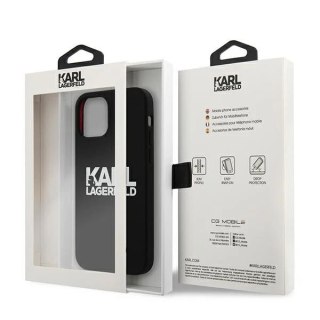 Etui Karl Lagerfeld KLHCP12MSLKLRBK do iPhone 12/12 Pro 6,1" Silicone Stack Logo