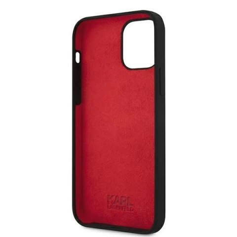 Etui Karl Lagerfeld KLHCP12MSLKLRBK do iPhone 12/12 Pro 6,1" Silicone Stack Logo