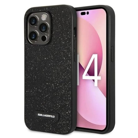 Etui Karl Lagerfeld KLHCP14XG2ELK do iPhone 14 Pro Max 6,7" hardcase Glitter Plaque Logo