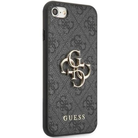 Etui na telefon Guess do iPhone 7/8/SE 2020 / SE 2022 szary/grey hardcase 4G Big Metal Logo