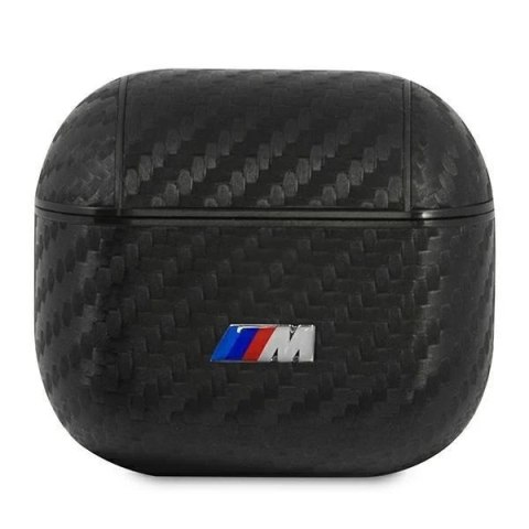 Etui ochronne na słuchawki BMW do AirPods 3 cover czarny/black PU Carbon M Collection