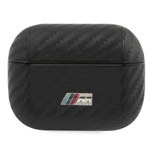 Etui ochronne na słuchawki BMW do AirPods Pro cover czarny/black PU Carbon M Collection