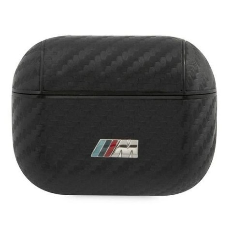 Etui ochronne na słuchawki BMW do AirPods Pro cover czarny/black PU Carbon M Collection