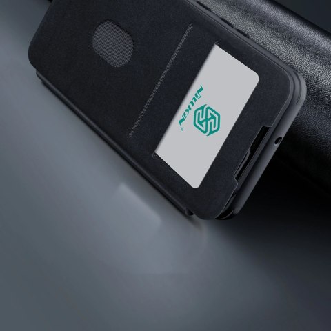 Etui Nillkin Qin Cloth Pro Case etui do Samsung Galaxy S23+ pokrowiec z klapką osłona na aparat niebieskie