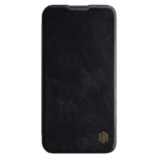 Etui Nillkin Qin Leather Pro Case etui do Samsung Galaxy S23+ pokrowiec z klapką osłona na aparat czarne