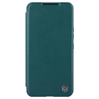Etui Nillkin Qin Leather Pro Case etui do Samsung Galaxy S23+ pokrowiec z klapką osłona na aparat zielone