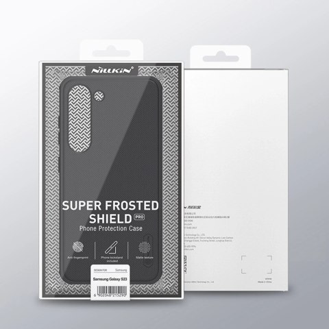 Etui Nillkin Super Frosted Shield Pro etui do Samsung Galaxy S23+ pancerny pokrowiec + podstawka na telefon czerwone