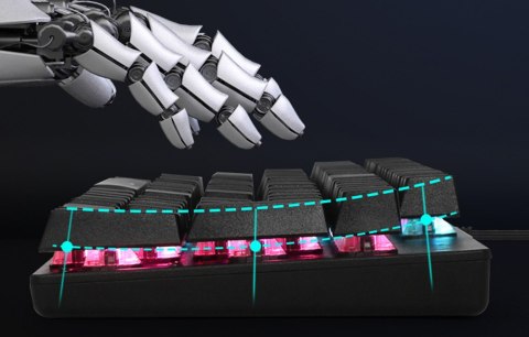 Klawiatura gamingowa Delux KM55 RGB (czarna)