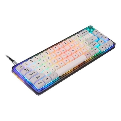 Klawiatura mechaniczna gamingowa Motospeed CK69 RGB (biała)